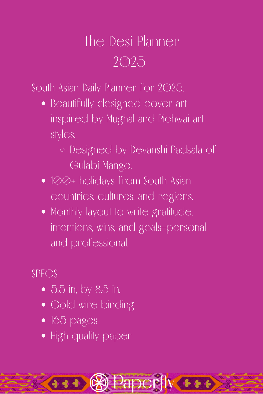 2025 Desi Planner